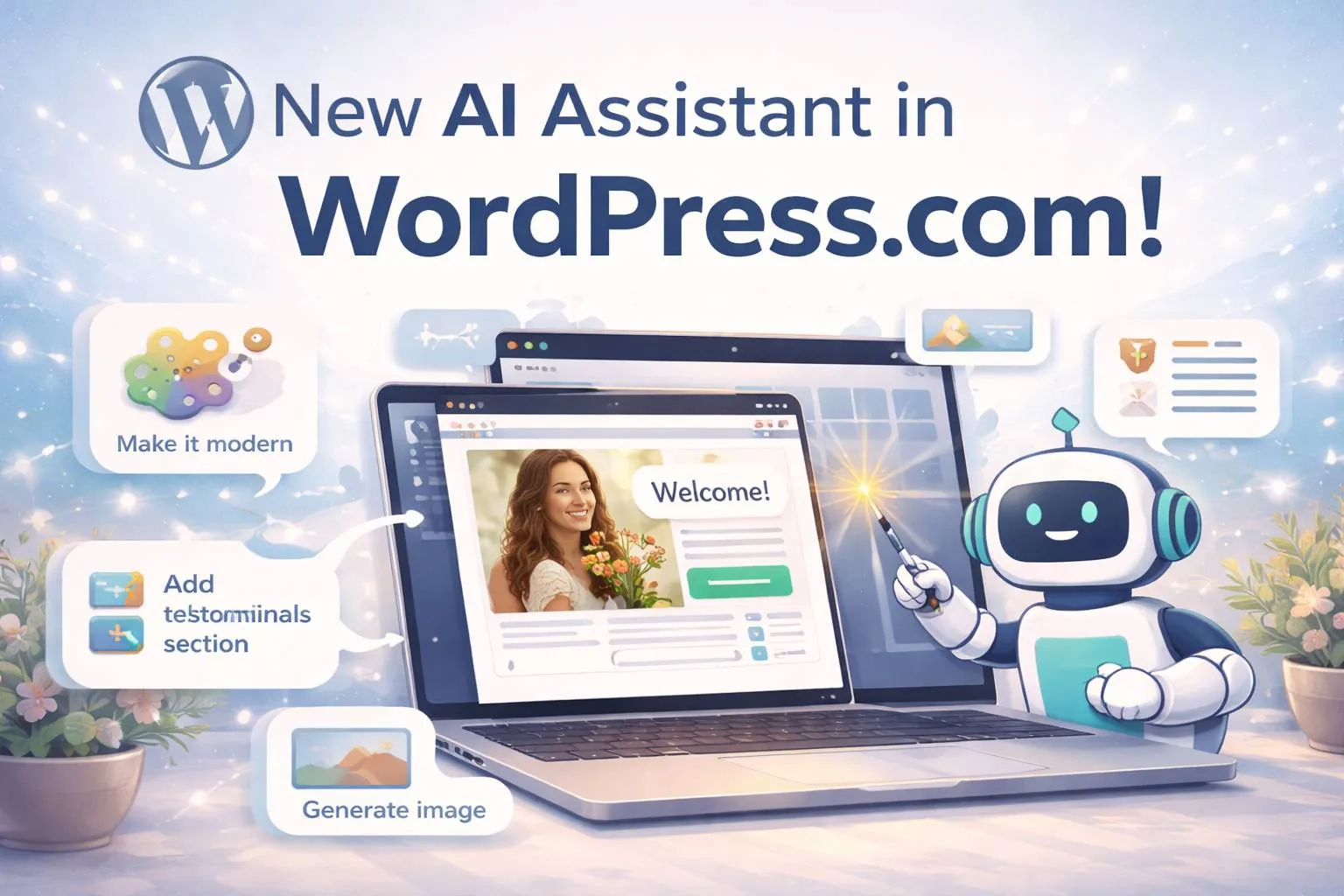 WordPress از دستیار هوش مصنوعی داخلی برای ویرایش وب‌سایت رونمایی کرد